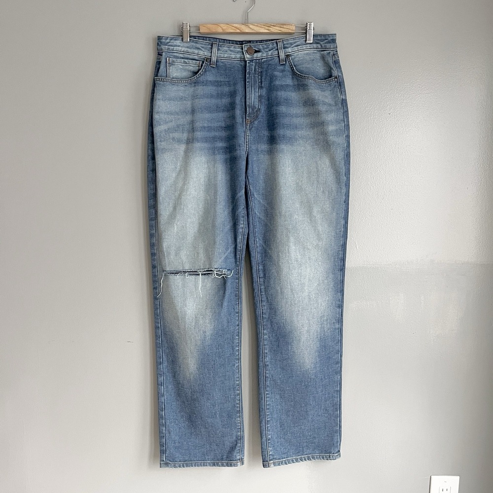 Monfrere Jeans Men's Jayden Straight Leg Distressed Denim Medium Wash 34x32